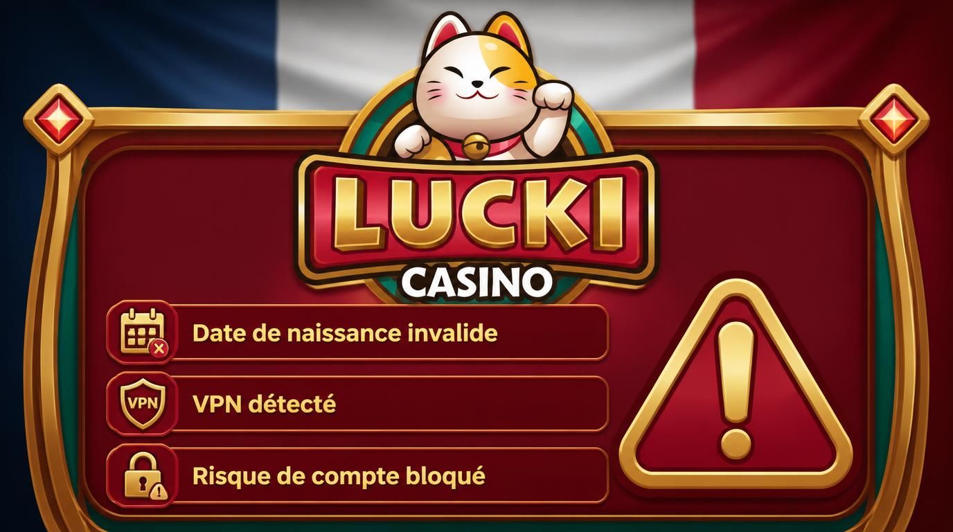Alerte pour fausse date de naissance ou usage VPN